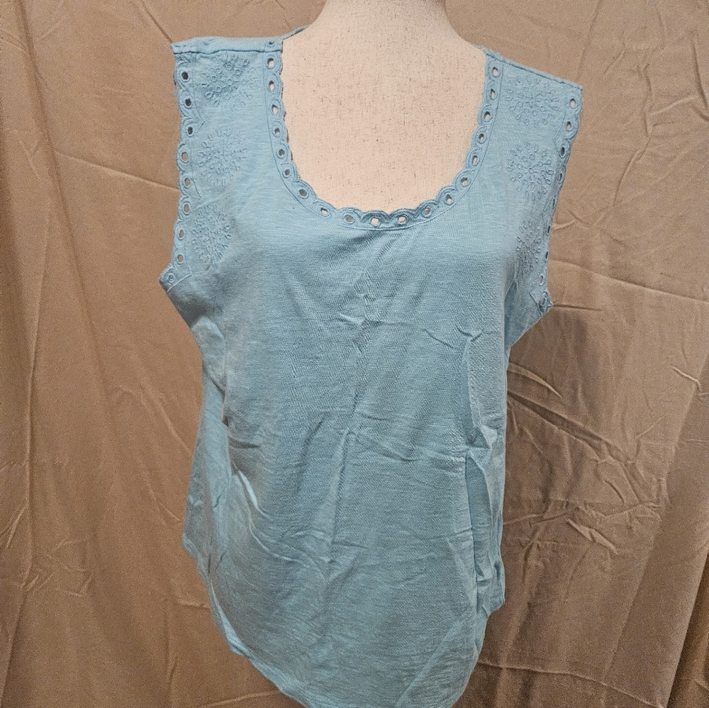 Lot Of 3 Talbots Sleeveless Tank Tops with Scoop Neckline